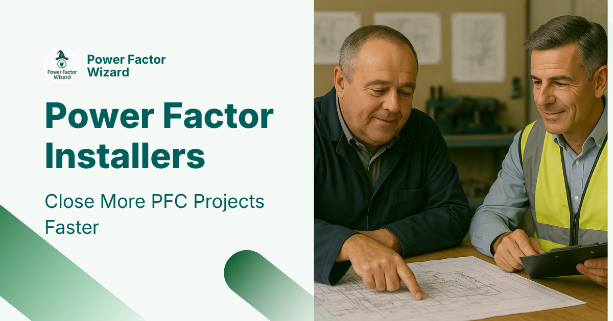 Power Factor Installers | Close More PFC Projects Faster